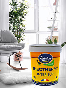 Peinture isolante thermique intérieure finition velours pour murs et  plafonds : Theotherm Intérieur - Couleur Colorimix - 132-B 