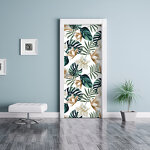 Sticker porte jungle lotus