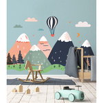 Sticker mural paysage montagne