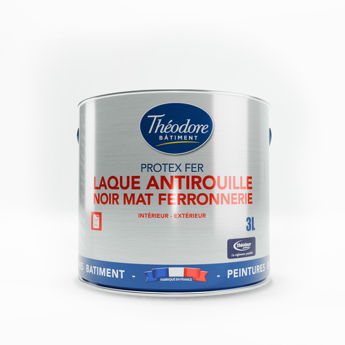 Peinture laque antirouille mate pour métaux Protex fer laque antirouille ferronnerie - Theodore